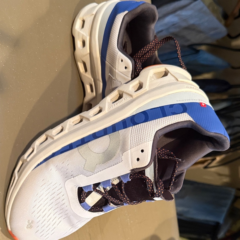 On Running Women's Sneakers in White and Blue